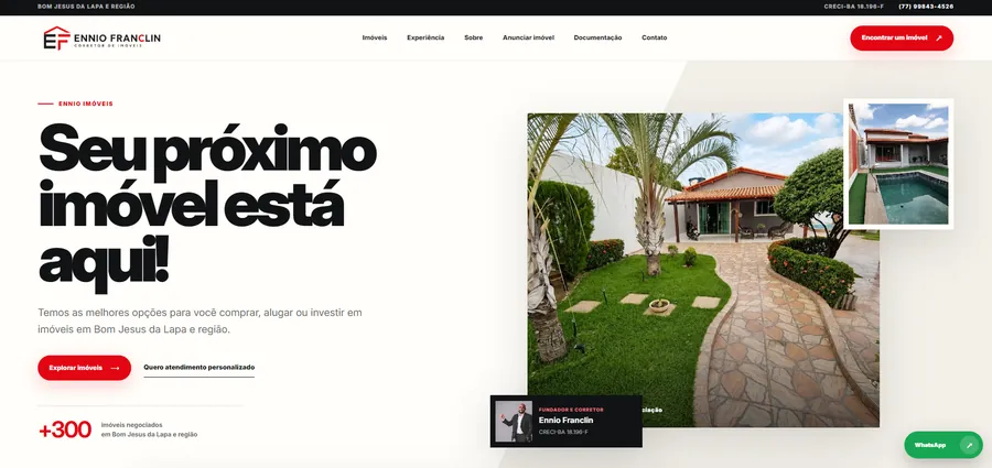 Website da Ennio Imóveis